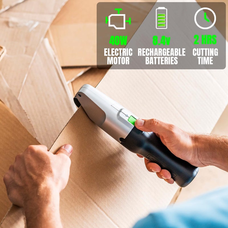 BoxBlayde Premium Electric Cardboard Cutter - The Ultimate Tool for Effortless Box Cutting - Heavy Duty Power Box Cutter Ideal for Home, Office and Industrial Use. - Image 2